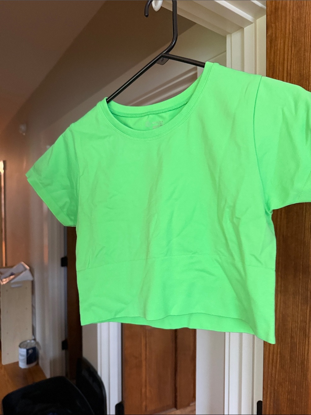 Bright Neon Green Crop Tee